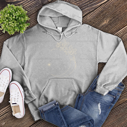 Abstract Floral Moon Hoodie
