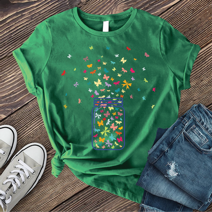 Colorful Butterfly Jar T-shirt