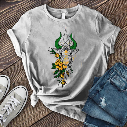 Taurus Floral Bull T-shirt
