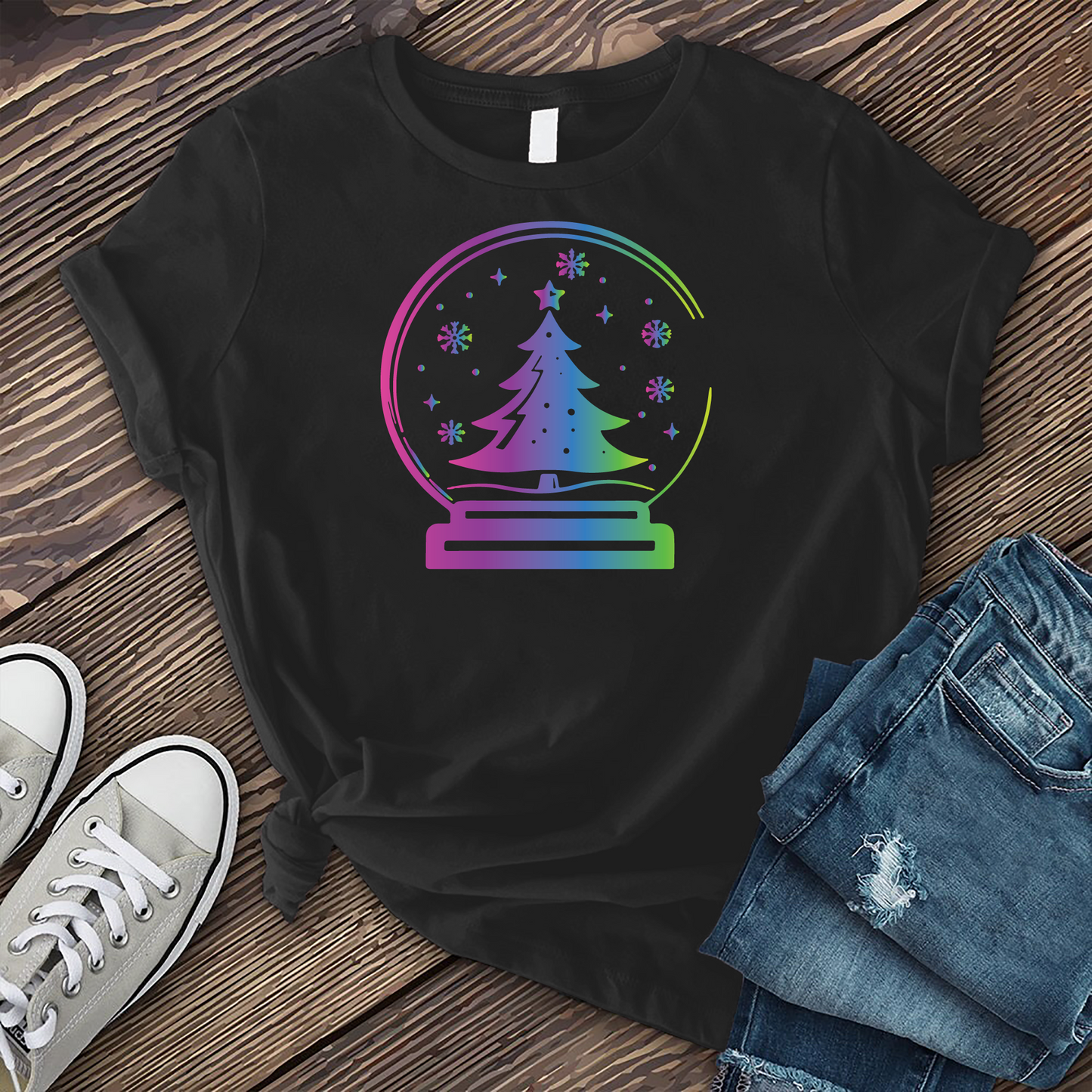 Colorful Christmas Globe T-Shirt