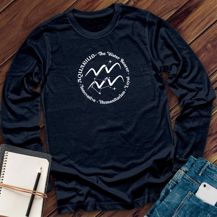 Aquarius All In A Circle Long Sleeve's Image