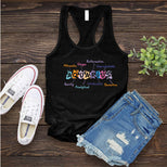 Aquarius Word Splash Women's Tank Top's Image