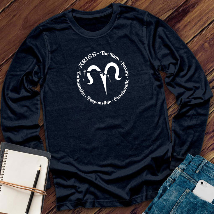 Aries All In A Circle Long Sleeve's Image