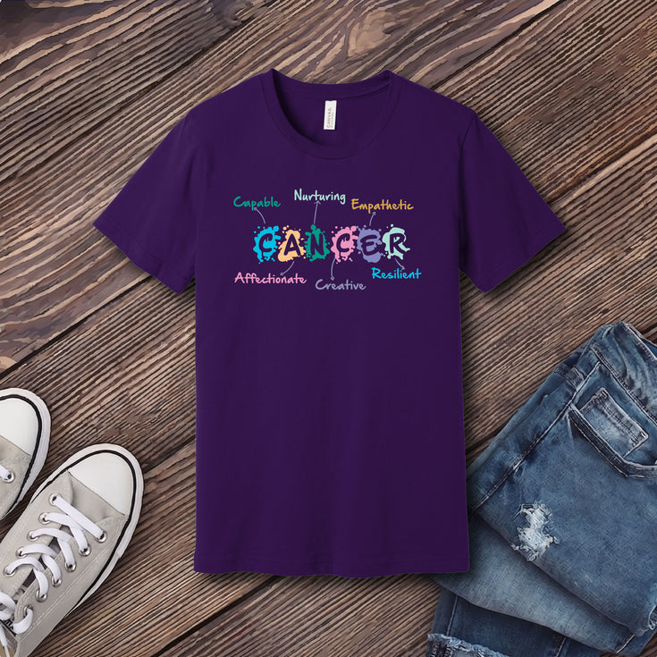 Cancer Word Splash T-Shirt's Image