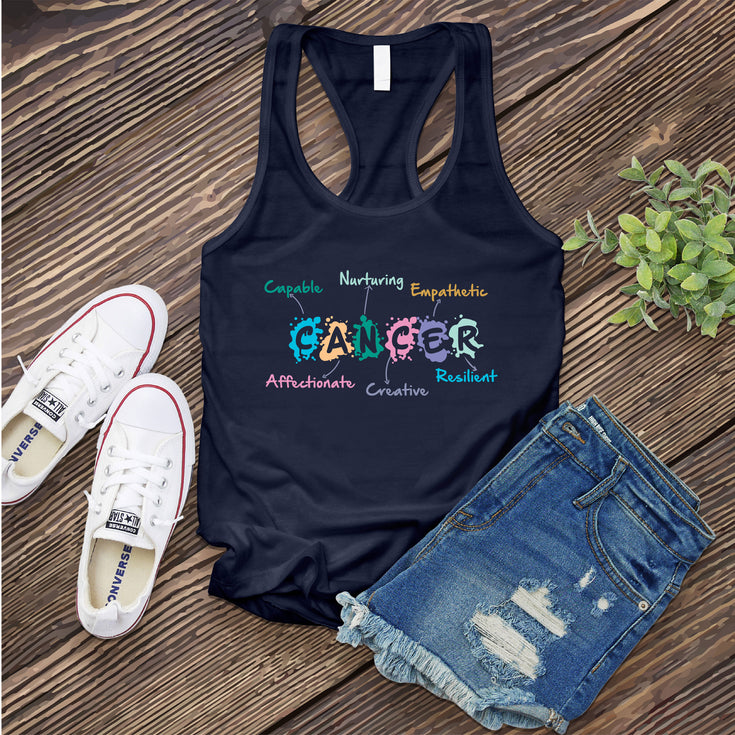 Cancer Word Splash Women's Tank Top's Image