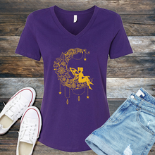 Load image into Gallery viewer, Crescent Fairy Moon V-Neck
