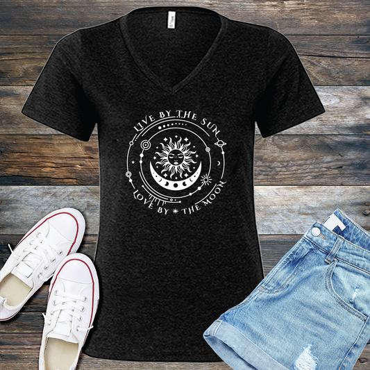 Live By The Sun Love By The Moon V-Neck