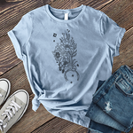 Scorpio Floral Arrangement T-shirt Image