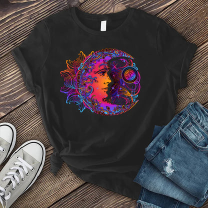Rainbow Moon Clock T-Shirt