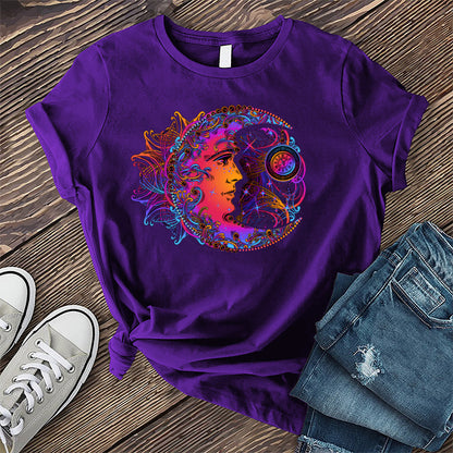 Rainbow Moon Clock T-Shirt