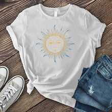 Load image into Gallery viewer, Blue and Yellow Moon T-shirt
