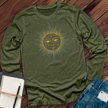 Load image into Gallery viewer, Blue and Yellow Moon Long Sleeve
