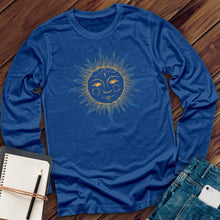 Load image into Gallery viewer, Blue and Yellow Moon Long Sleeve
