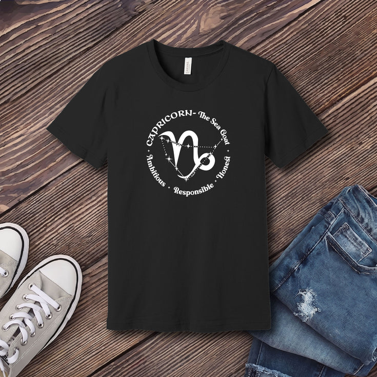 Capricorn All In A Circle T-Shirt's Image