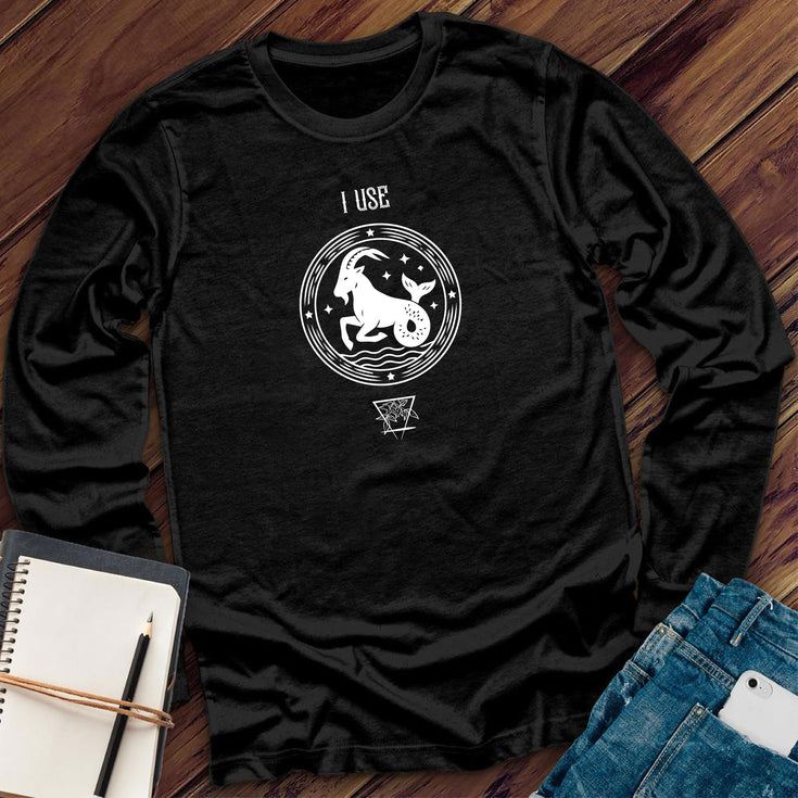 Capricorn Motto Long Sleeve Tshirt's Image