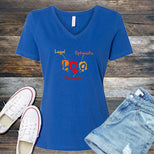 Leo Word Splash V-Neck's Image