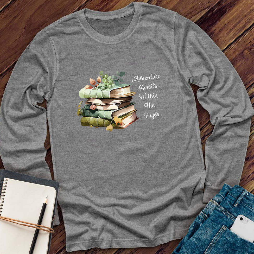 Adventure Awaits Book Long Sleeve Image