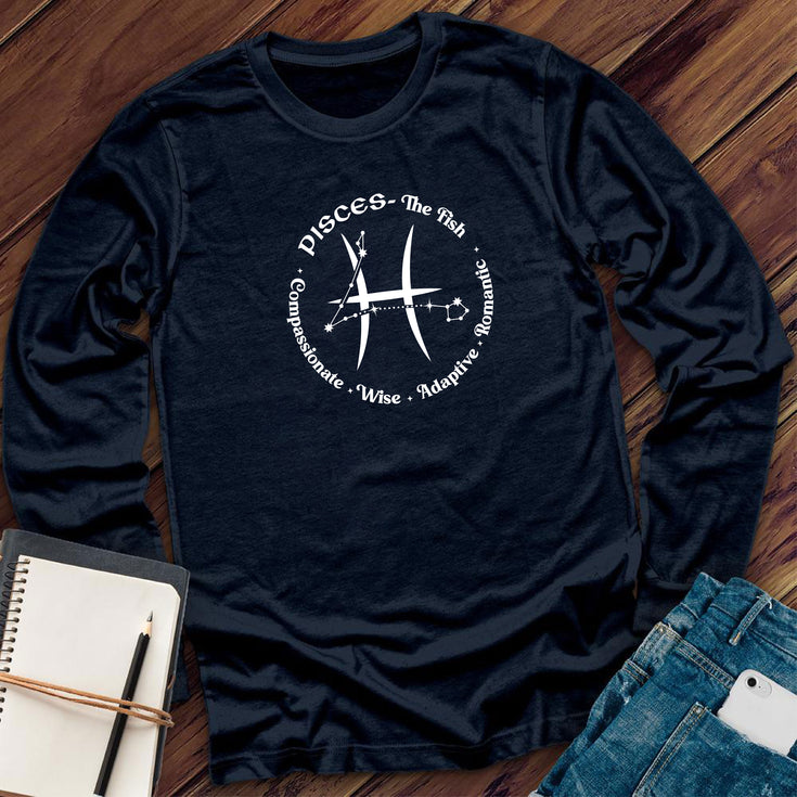 Pisces All In A Circle Long Sleeve's Image