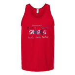 Pisces Word Splash Unisex Tank Top's Image