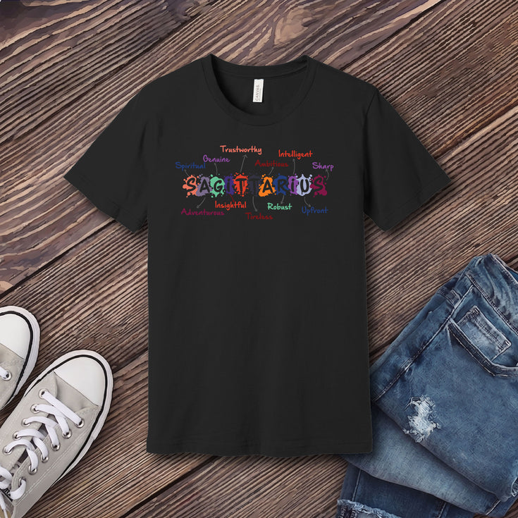 Sagittarius Word Splash T-Shirt's Image