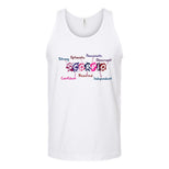 Scorpio Word Splash Unisex Tank Top's Image