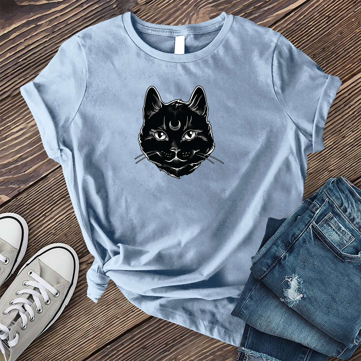 Full Lunar Cat T-shirt