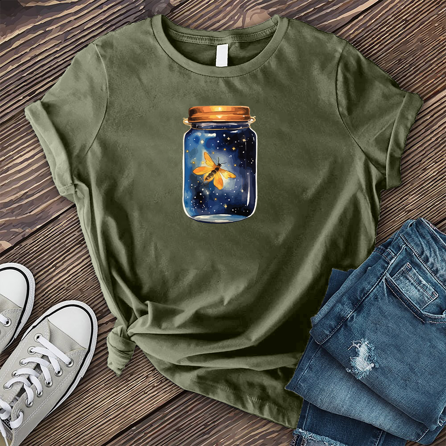 Glowing Firefly Jar T-shirt