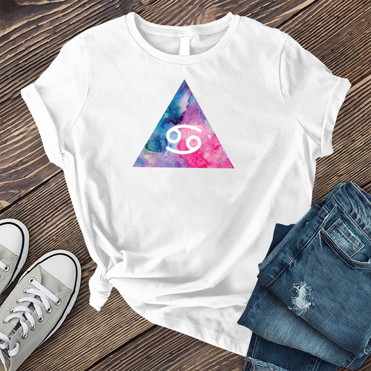 Colorful Cancer Symbol Triangle T-shirt