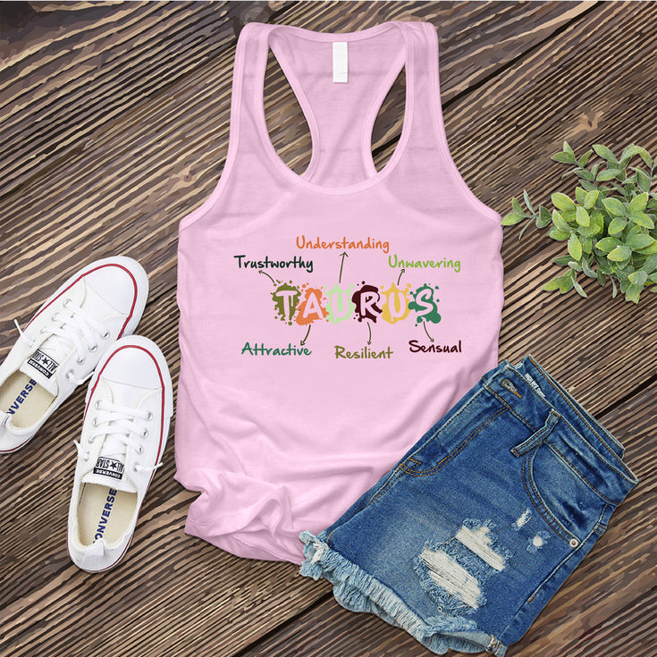 Taurus Word Splash Women's Tank Top's Image