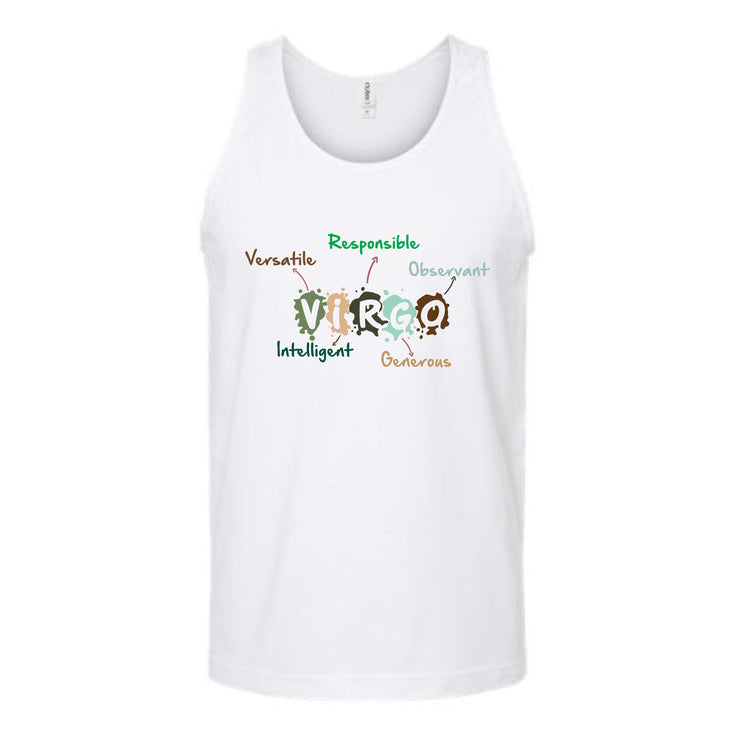 Virgo Word Splash Unisex Tank Top's Image