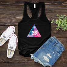 Load image into Gallery viewer, Colorful Cancer Symbol Triangle Women&#39;s Tank Top
