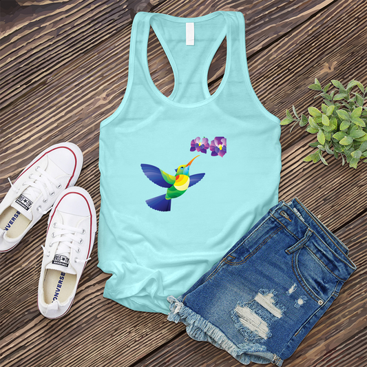 Hummingbird Stained Glass Women's Tank Top