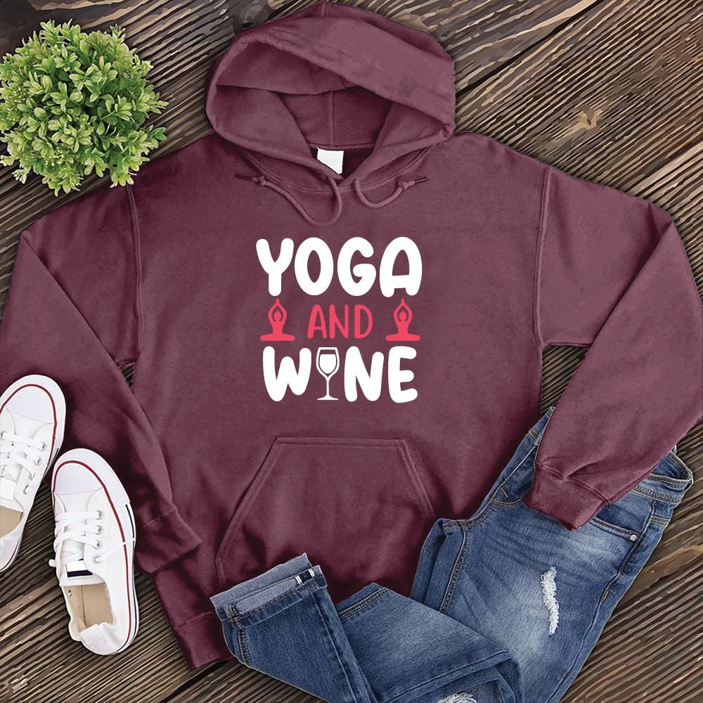 Yoga and Wine Hoodie
