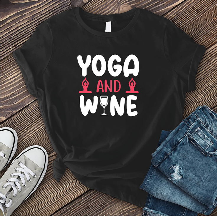 Yoga and Wine T-shirt's Image