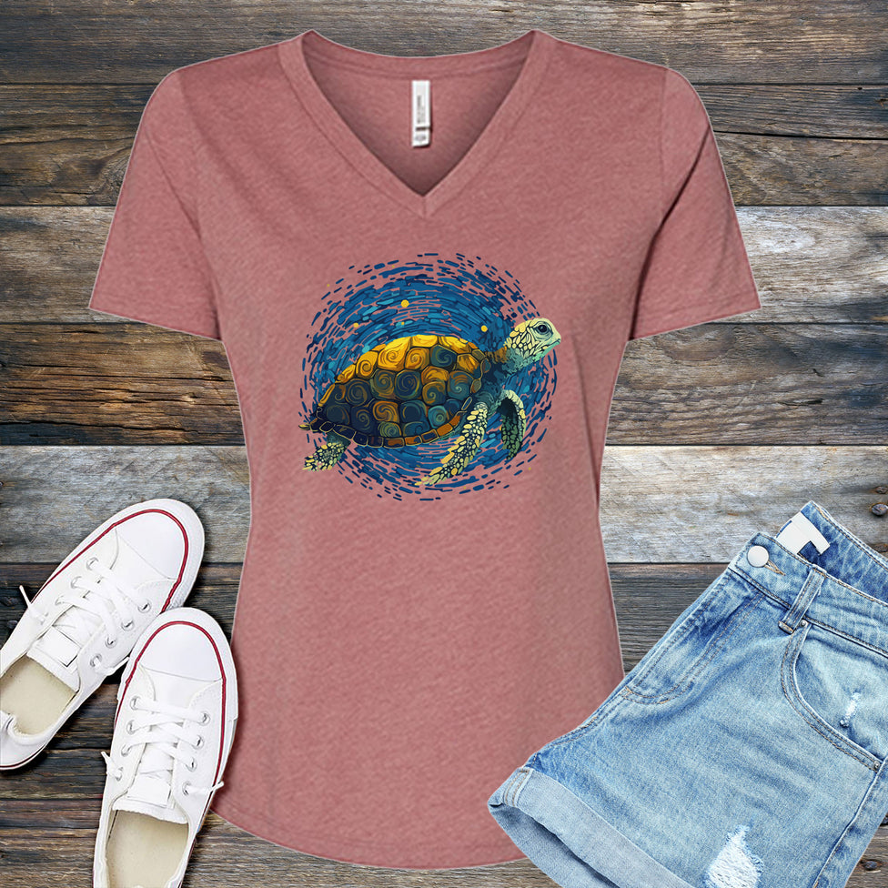 Painted Turtle V-Neck Image