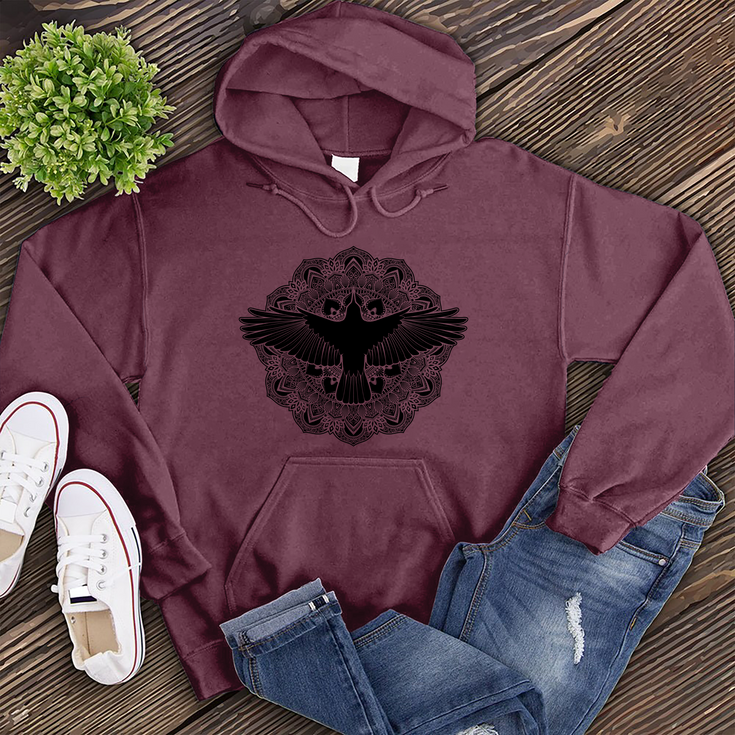 Mandala Raven Hoodie's Image