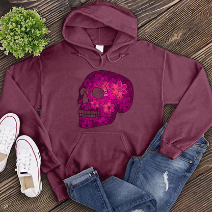 Floral Skull Hoodie