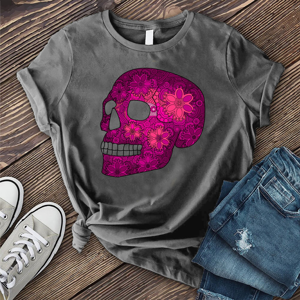 Floral Skull T-shirt Image