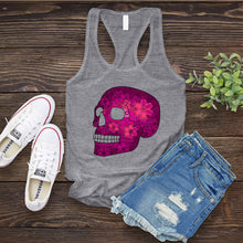 Load image into Gallery viewer, Floral Skull Women&#39;s Tank Top
