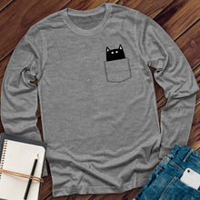 Load image into Gallery viewer, Cute Pocket Cat Long Sleeve
