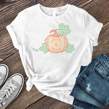 Load image into Gallery viewer, Flower Pumpkin Mandala T-shirt
