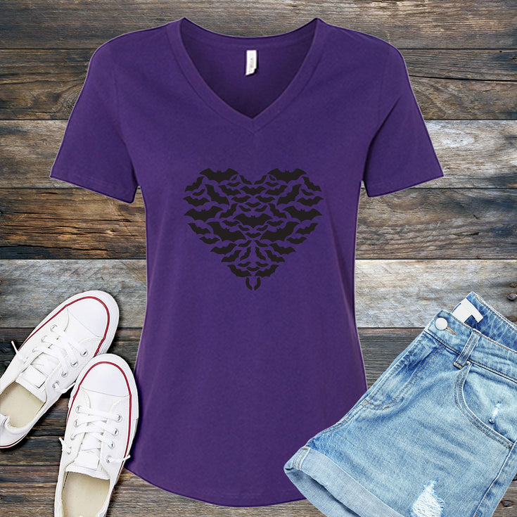 Bat Heart V-Neck's Image