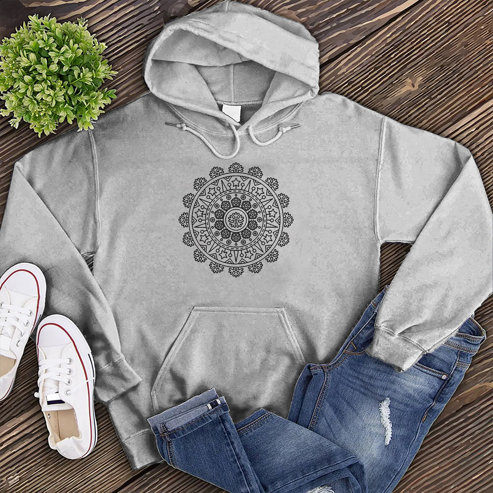 Ice Blue Mandala Hoodie Image