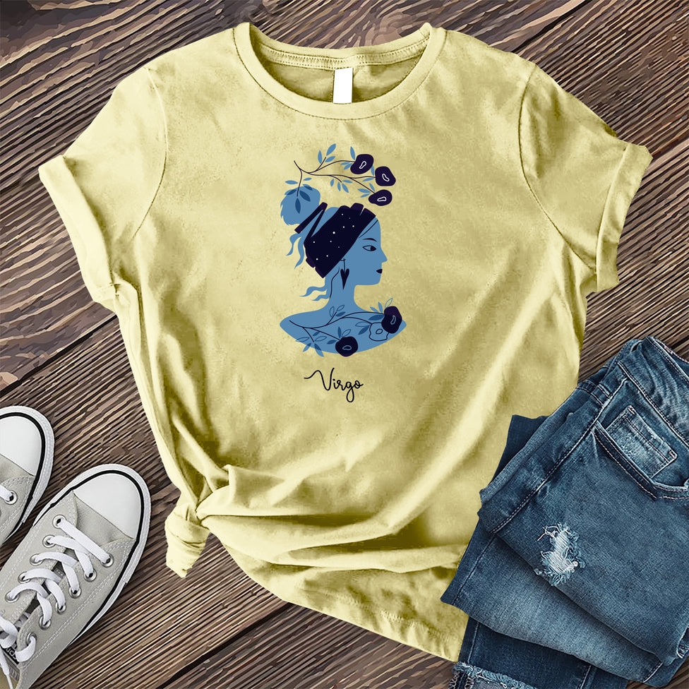 Blue Simple Virgo T-shirt Image