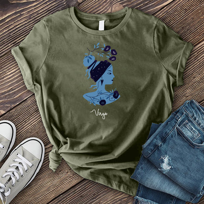 Blue Simple Virgo T-shirt