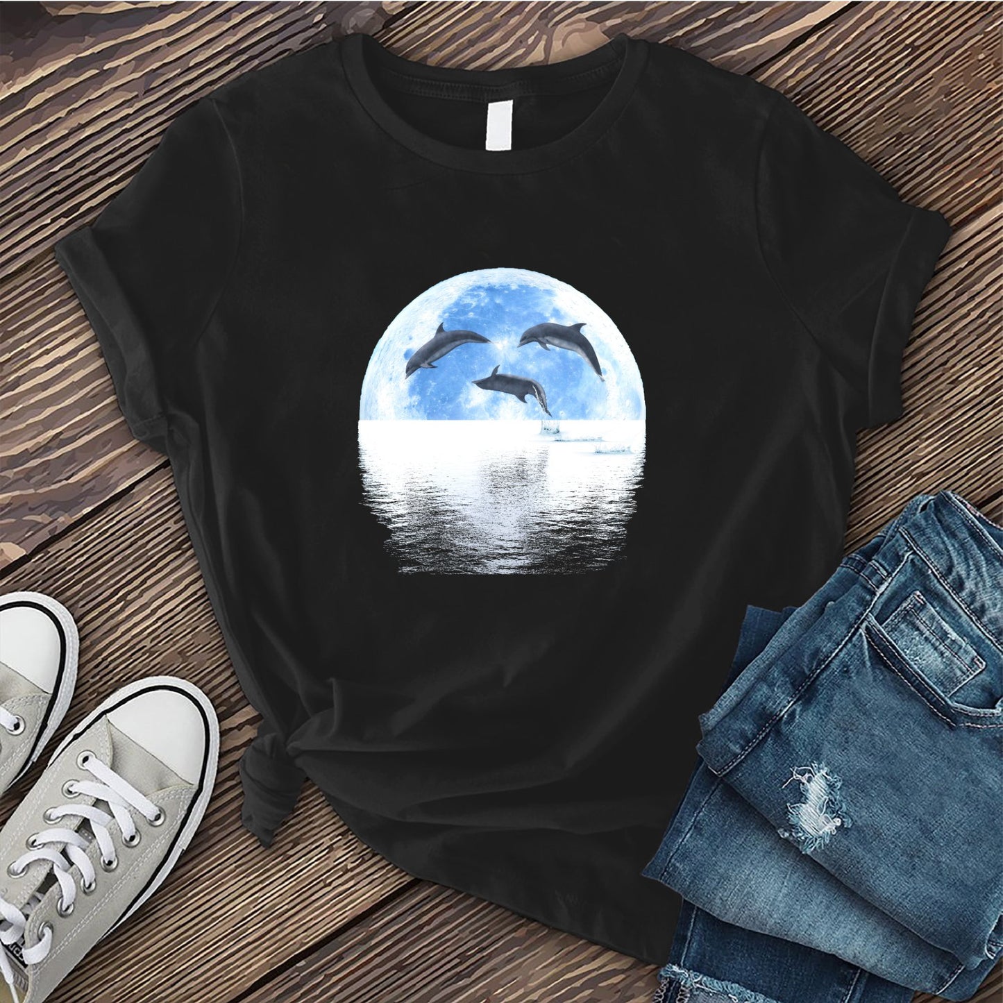 Lunar Dolphin Reflection T-Shirt