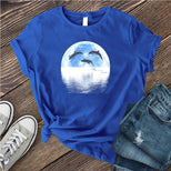 Lunar Dolphin Reflection T-Shirt's Image