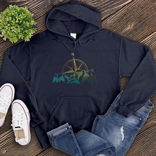 Colorful Mountain Compass Hoodie