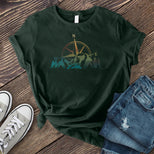 Colorful Mountain Compass T-shirt's Image