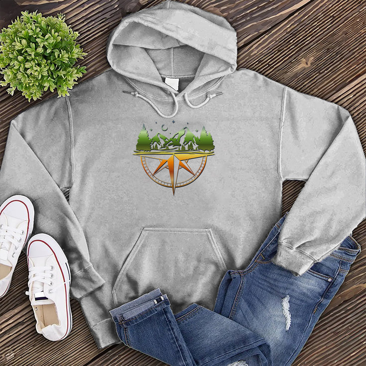 Mountain Range Compass Hoodie's Image